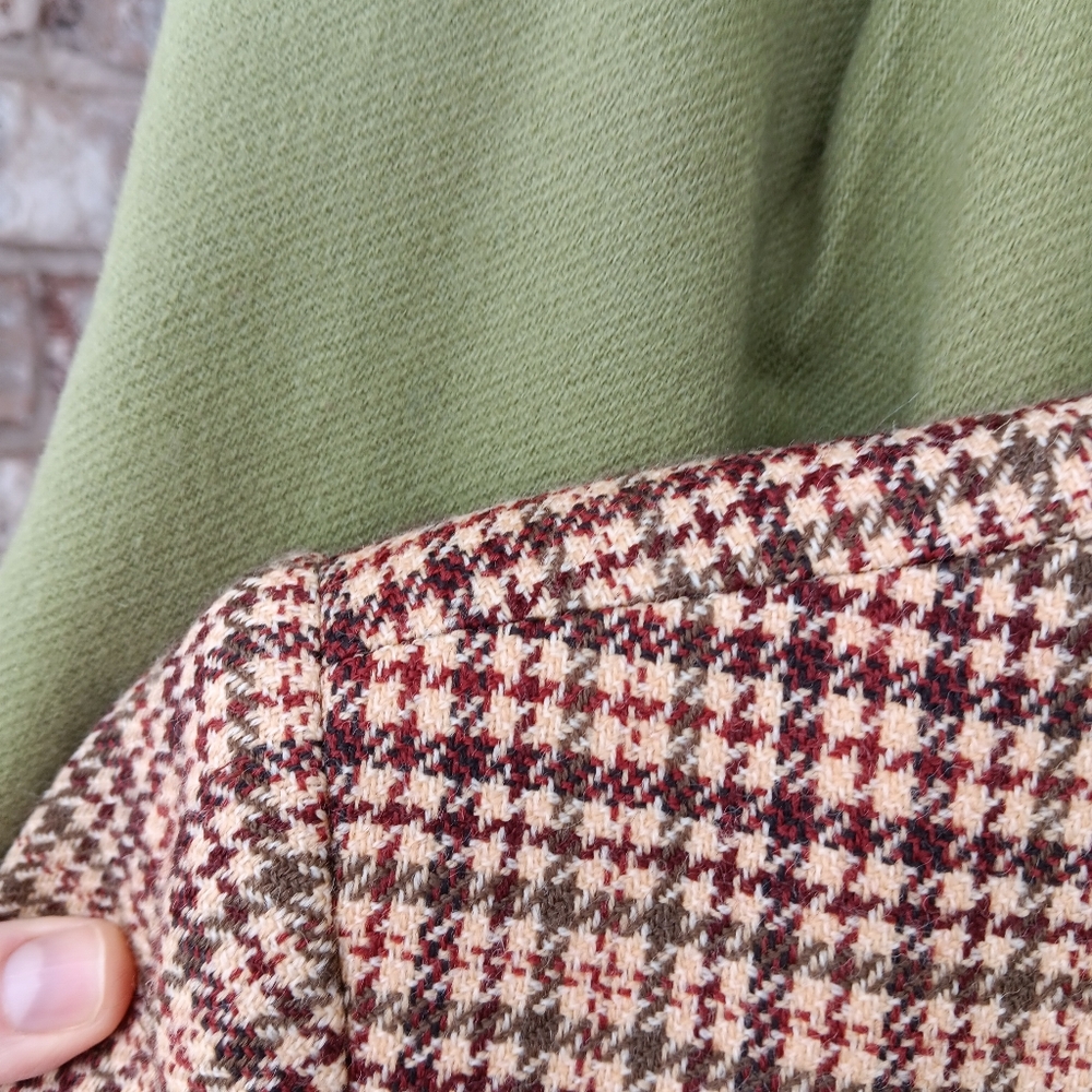 Wool Houndstooth Blazer with Pockets - Picture 11 of 12